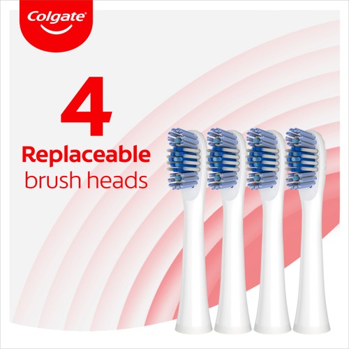 Colgate 360 Sonic Battery Toothbrush Heads Refills Max White Soft