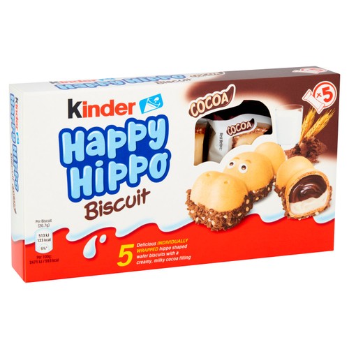 Kinder Happy Hippo Milk & Cocoa Cream Biscuits