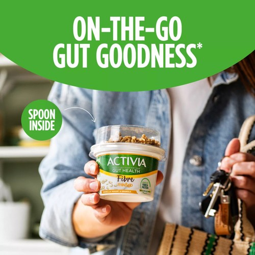 Activia Vanilla & Granola Low Fat Gut Health Yoghurt Breakfast Pot