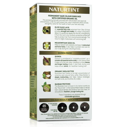 Naturtint Permanent Hair Colour Gel 4N Natural Chestnut