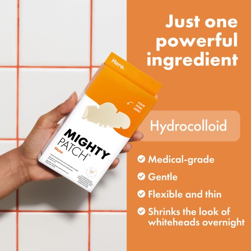 Hero Mighty Patch Nose Spot Patches, 10 Hydrocolloid Acne Patches