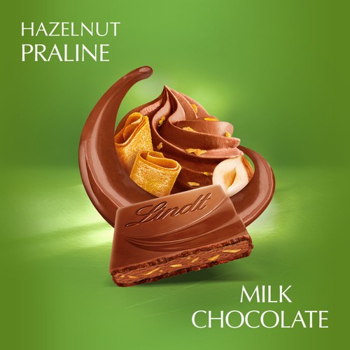 Lindt Creation Milk Hazelnut Wafer Chocolate Bar