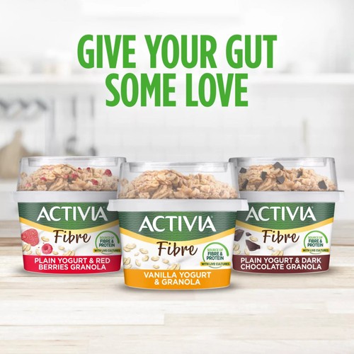 Activia Vanilla & Granola Low Fat Gut Health Yoghurt Breakfast Pot