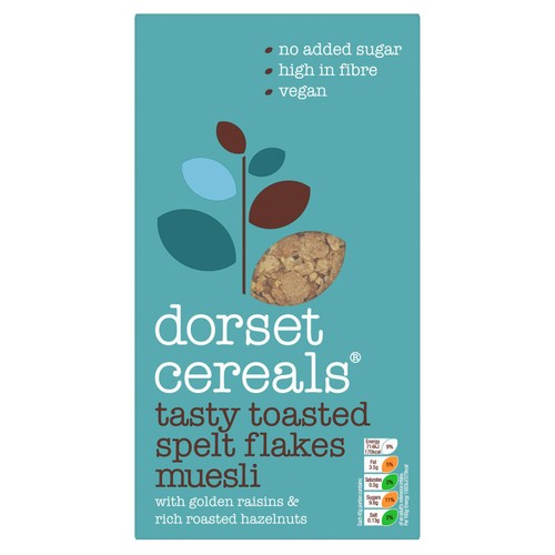 Dorset Cereals Tasty Toasted Spelt Flakes Muesli No Added Sugar Cereal