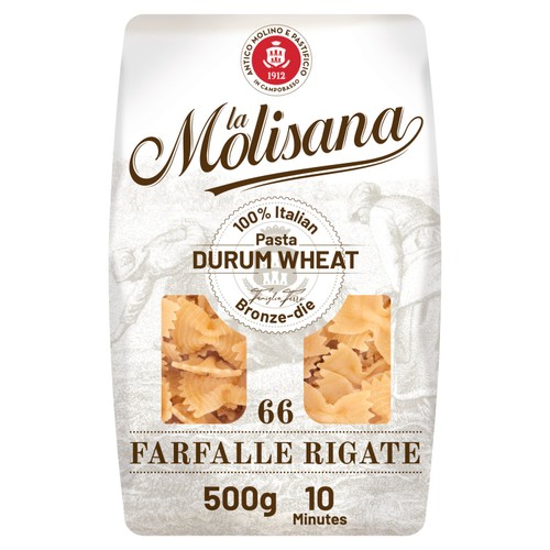 La Molisana Farfalle Rigate Striped Pasta No.66