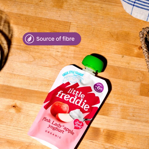 Little Freddie Pink Lady Apple Yoghurt Baby Food Pouch 6+ Months
