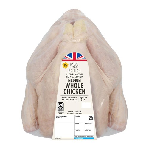 M&S British Medium Whole Chicken