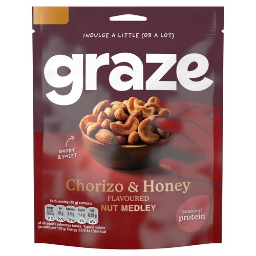 Graze Chorizo & Honey Nut Medley