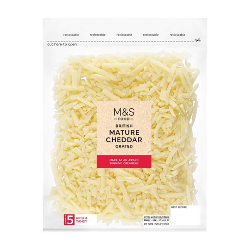 M&S British Mature Grated Cheddar