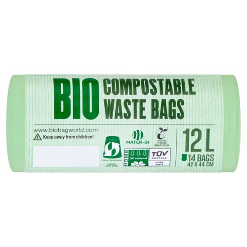 BioBag 12L Compostable Caddy Bin Liners