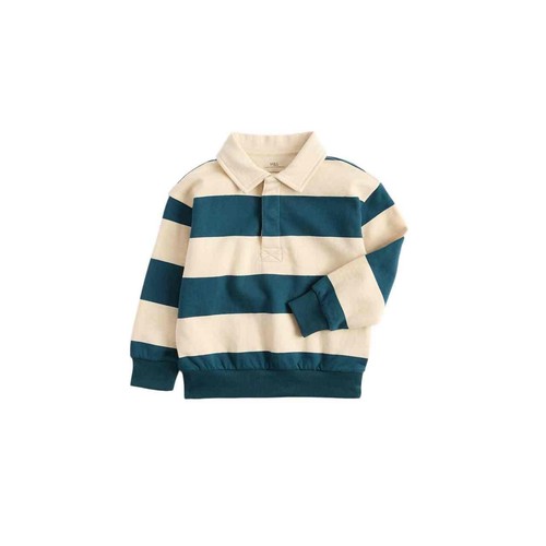 M&S Collared Rugby Sweat, 2-3 Years, Green