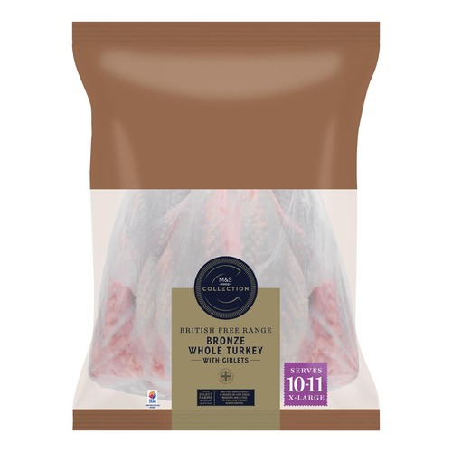 M&S Collection Free Range Bronze Whole Turkey with Giblets
