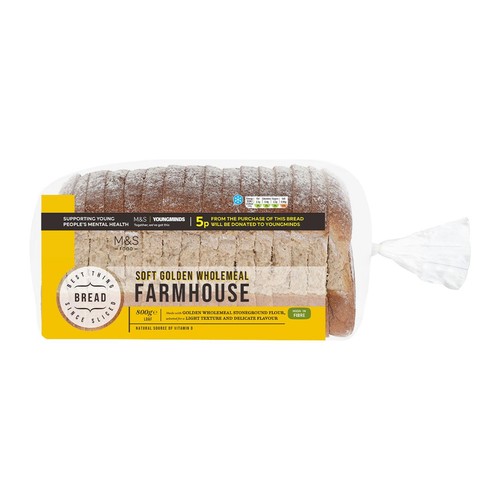 M&S Soft Wholemeal Farmhouse Bread Loaf