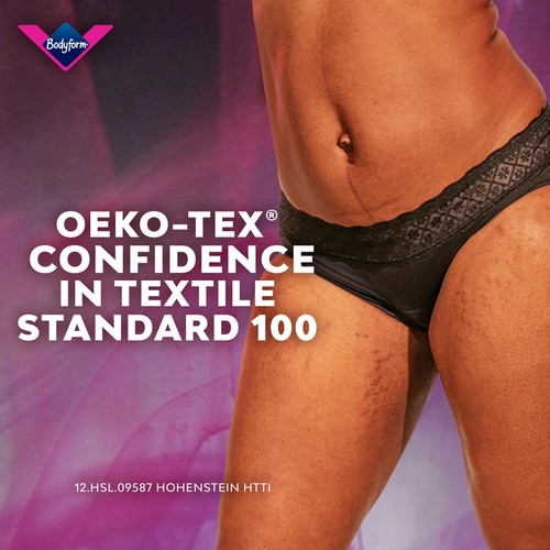 Bodyform Intimawear Bikini Period Pants Washable Underwear, Black M