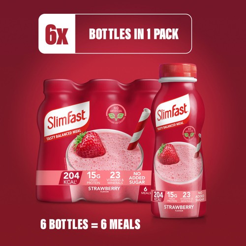 SlimFast Strawberry Milkshake Multipack