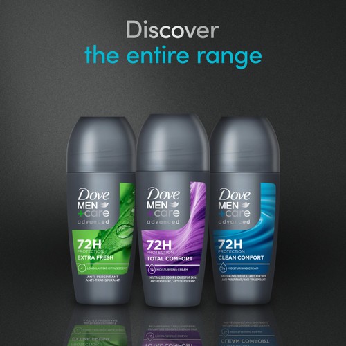 Dove Men+Care Advanced Antiperspirant Deodorant Clean Comfort