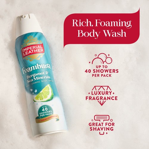 Imperial Leather Energising Foamburst Bergamot and Sea Minerals