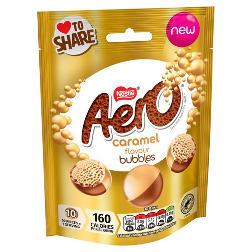 Aero Bubbles Caramel Pouch