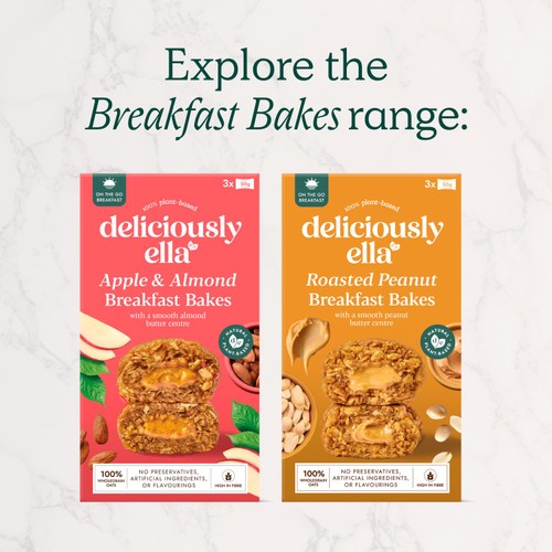 Deliciously Ella Peanut Butter Breakfast Bakes