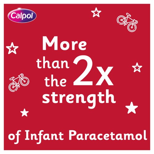 Calpol SixPlus Sugar & Colour Free Suspension Sachets Strawberry 6+ Years