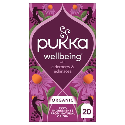 Pukka Organic Elderberry & Echinacea Fruit Tea x20 Compostable Tea Bags
