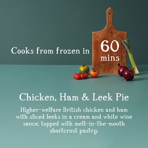 COOK Chicken, Ham & Leek Pie for 4