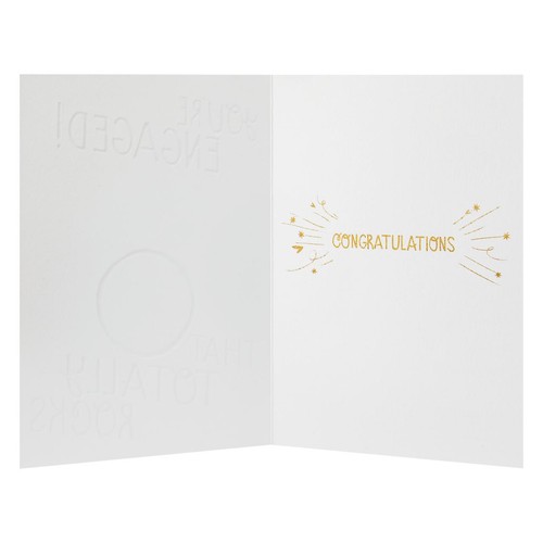 M&S You're Engaged That Totally Rocks Card
