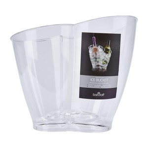 BarCraft BarCraft Clear Acrylic Drinks Pail / Wine Cooler