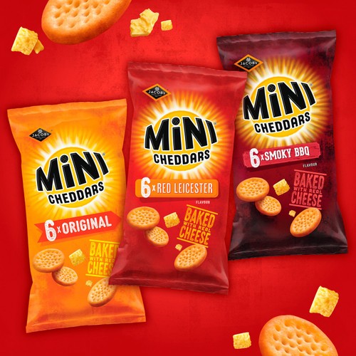 Jacob's Mini Cheddars Red Leicester Multipack Snacks