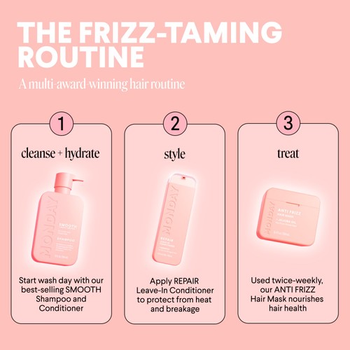MONDAY Smooth Shampoo for Curly & Frizzy Hair
