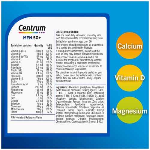Centrum Men 50+ Multivitamins & Vitamin Tablets