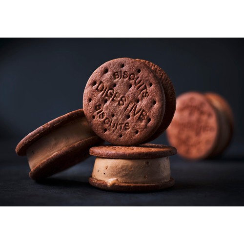 M&S Chocolate ice cream biscuit sandwiches
