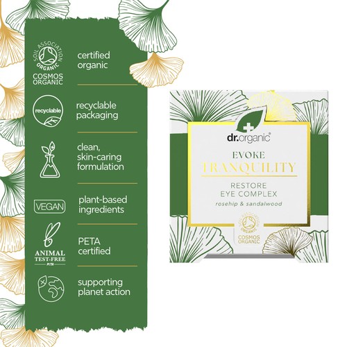 Dr Organic Evoke Tranquillity Restore Eye Complex Cream 