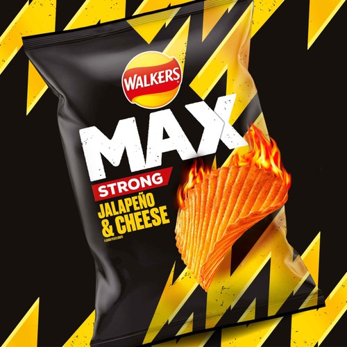 Walkers Max Strong Jalapeno & Cheese Sharing Bag Crisps