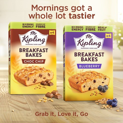 Mr Kipling Breakfast Bakes Chocolate Chip Cakes