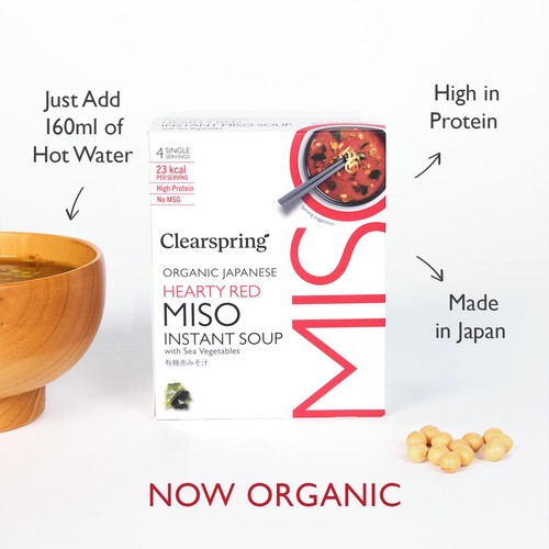 Clearspring Organic Japanese Instant Miso Soup with Sea Vegetables