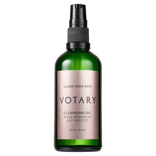 VOTARY Cleansing Oil, Rose Geranium & Apricot