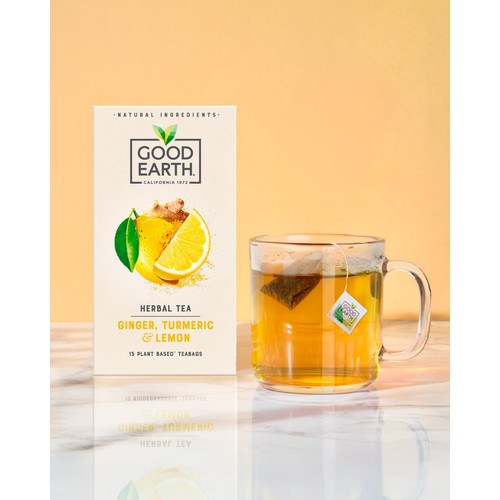 Good Earth Teabags Lemon, Ginger & Turmeric