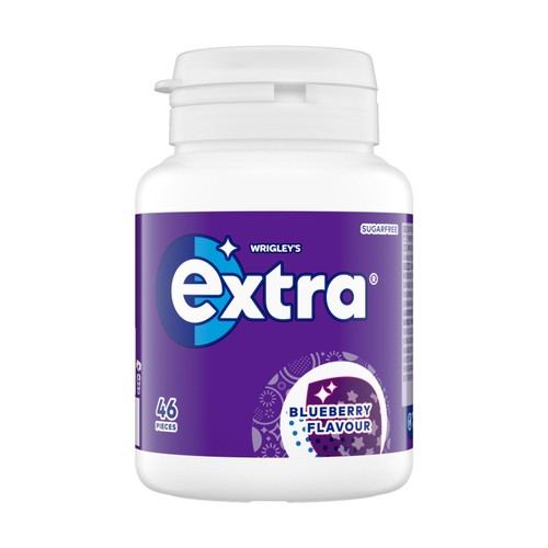 Wrigley's Extra Blueberry Flavour Sugarfree Chewing Gum Bottle