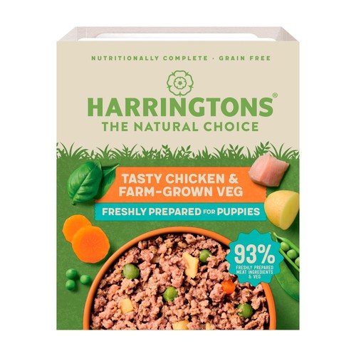 Harringtons Puppy Grain Free Wet Dog Food Tray, Chicken