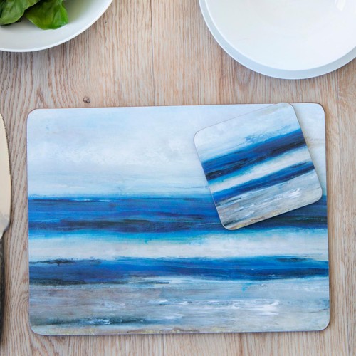 Creative Tops Blue Abstract Premium Placemats, 30x23cm,