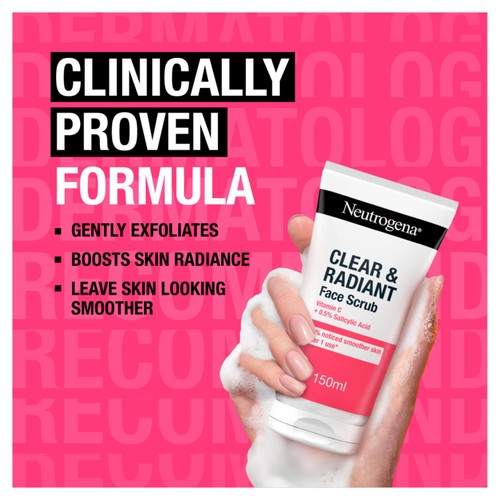 Neutrogena Clear & Radiant Face Scrub with Vitamin C + 0.5% Salicylic Acid
