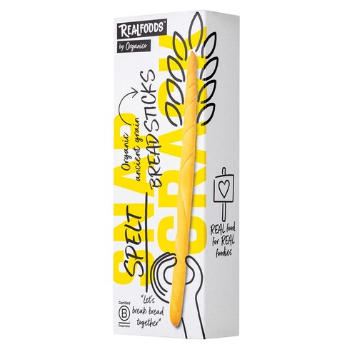 Realfoods Organic Spelt Breadsticks