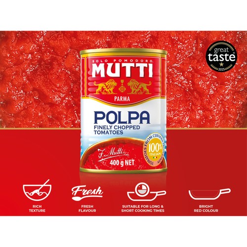 Mutti Polpa Finely Chopped Italian Tomatoes