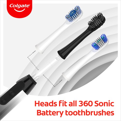 Colgate 360 Sonic Battery Toothbrush Charcoal Soft