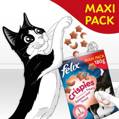 Felix Crispies Salmon and Trout Cat Treats 