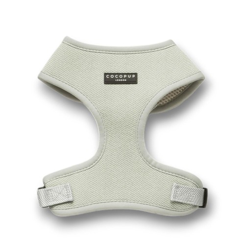Cocopup London Sage Tweed Dog Harness Medium