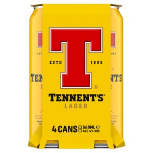 Tennent's Lager Beer Cans