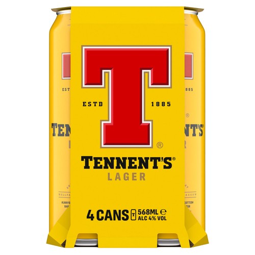 Tennent's Lager Beer Cans