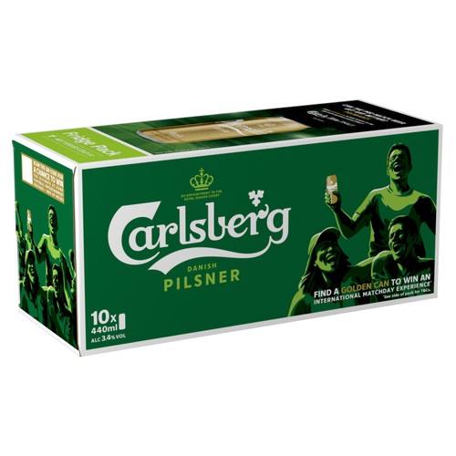 Carlsberg Pilsner Danish Lager Beer Cans